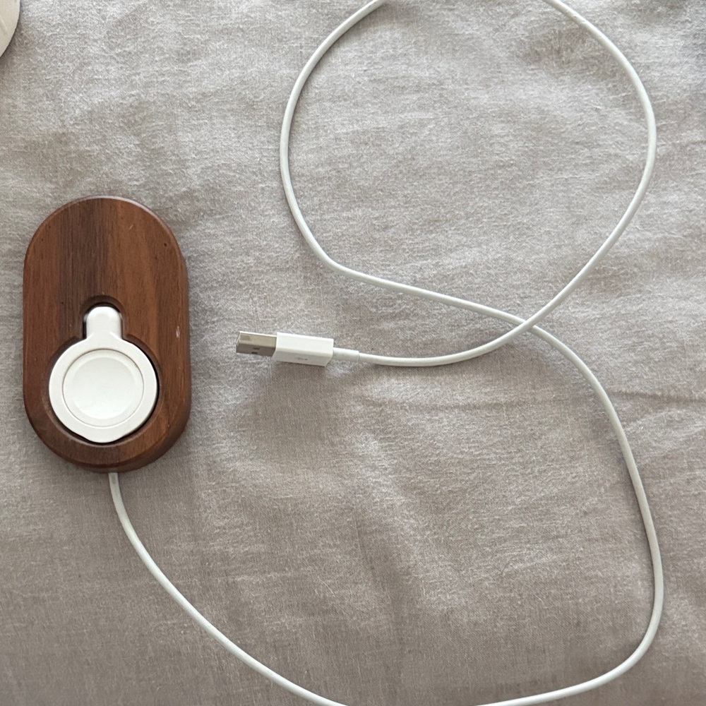 Apple Watch Charger with Wooden Charging Dock